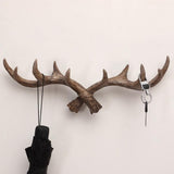 Porte Manteau Mural en Bois de Cerf