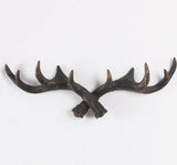 Porte Manteau Mural Bois de Cerf Marron