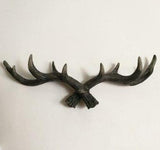 Porte Manteau Mural Bois de Cerf Sombre