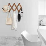 Porte Manteau Mural Bois Rétractable