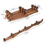 Porte Manteau Mural Bois <br>Rétractable