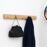 Porte Manteau Mural Bois Rond