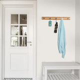 Porte Manteau Mural Bois Rond entrée