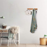 Porte Manteau Mural Bois Rond bureau