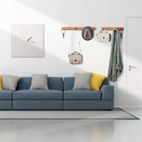 Porte Manteau Mural Bois Rond appartement