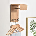 Porte Manteau Mural Bois Tringle