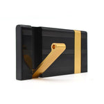 Porte Manteau Mural Design Noir et Or