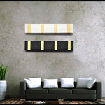 Porte Manteau Mural Design Noir et Or