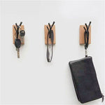 Porte Manteau Mural Bois Branche Bois