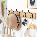 Nordic Fashion Home Decor Coat Hook Double Hooks Hallway Bedroom Door Hat Clothes Rack Hanger Kitchen Toilet Wall Brack Hook