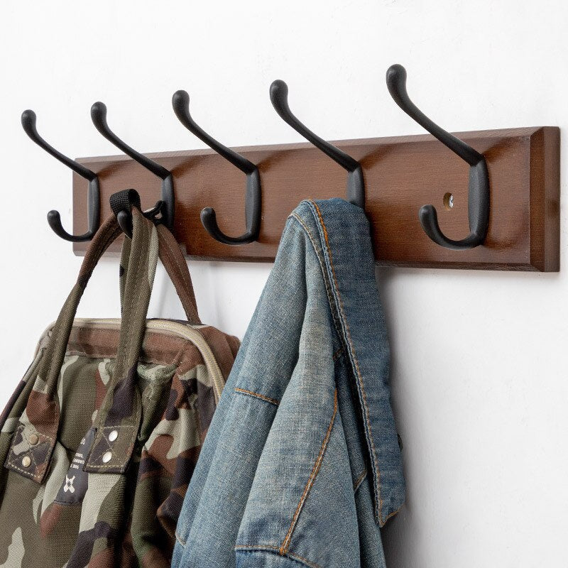NORCKS Rustic Coat Hooks, 6Pcs Heavy Duty Clothes Hooks Vintage Wall Hat  Hooks, Swan Neck Style Double Hole Standard Hooks with 12 Screws for  Bathroom Bedroom Fitting room, Supports up to 10kg 