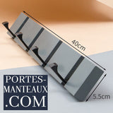 Porte Manteau Mural Bois Gris