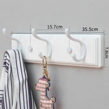 Porte Manteau Mural Design en Blanc