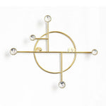 Porte Manteau Mural Design Orbite Or