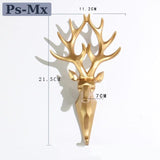 Porte Manteau Mural Original Cerf Royal 1 Or