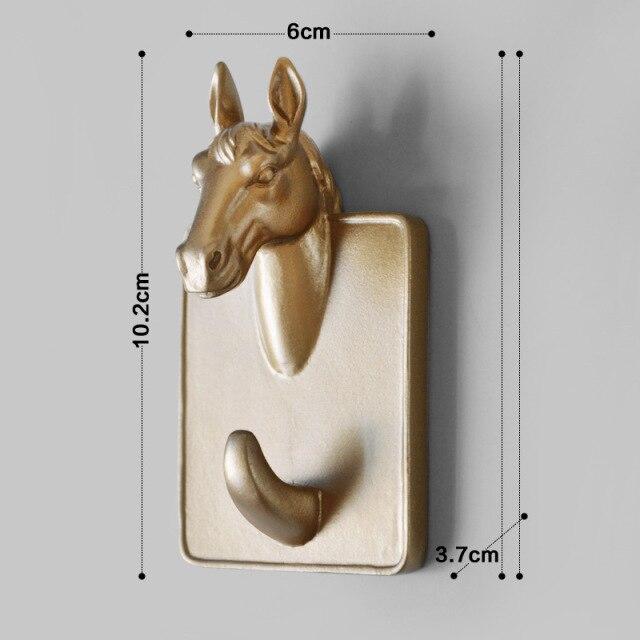 PATERE,White Unicorn--Porte Manteau Mural En Forme De Cerf, 1 Pièce